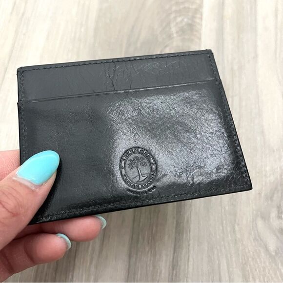 Levenger Black Leather Slim Card Wallet - Picture 2 of 5